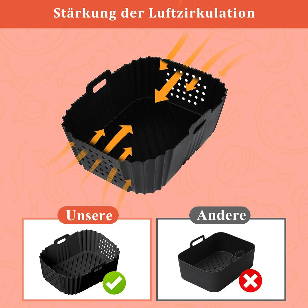 Heissluftfritteuse Zubehör Airfryer Zubehör für Ninja Foodi SL400EU AF400EU AF300EU, Air Fryer Acces