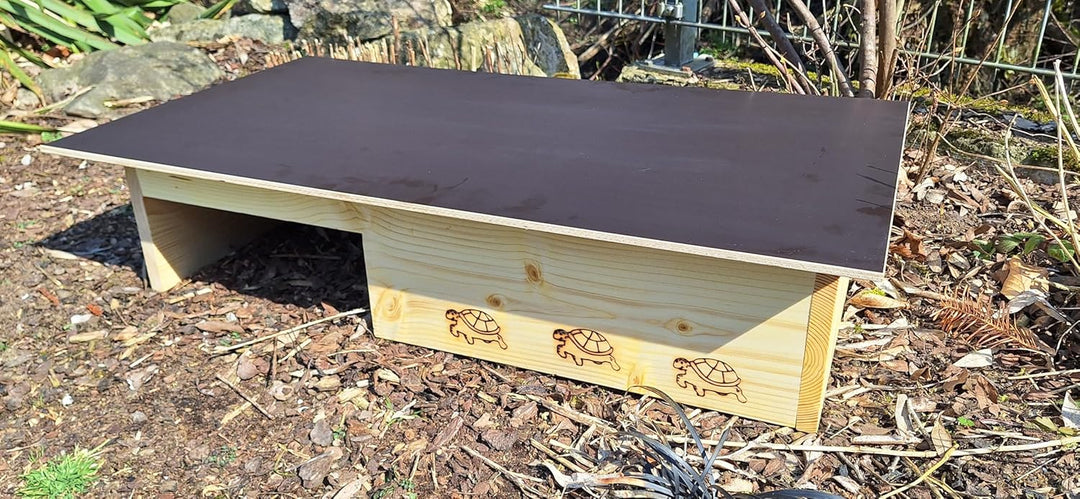 Premium Schildkrötenhaus aus 20mm Vollholz (SH14) - Schildkrötenhaus Schildkrötengehege Schildkröte