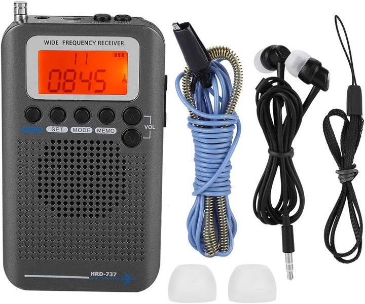 Bewinner Air Band Radio Receiver, Tragbares FM AM CB SW Radio mit Verlängerter Antenne, Breitfrequen