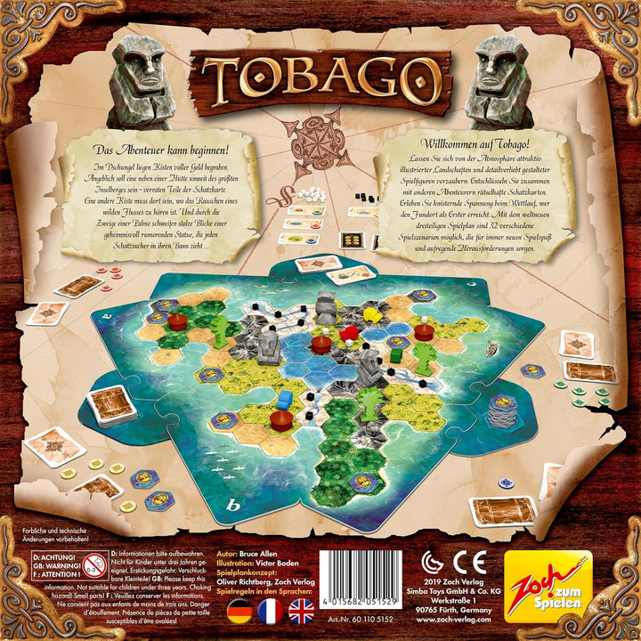 Zoch 601105152 - Tobago (Neuauflage) - Spieleklassiker, Familienspiel für Erwachsene und Kinder, Gru