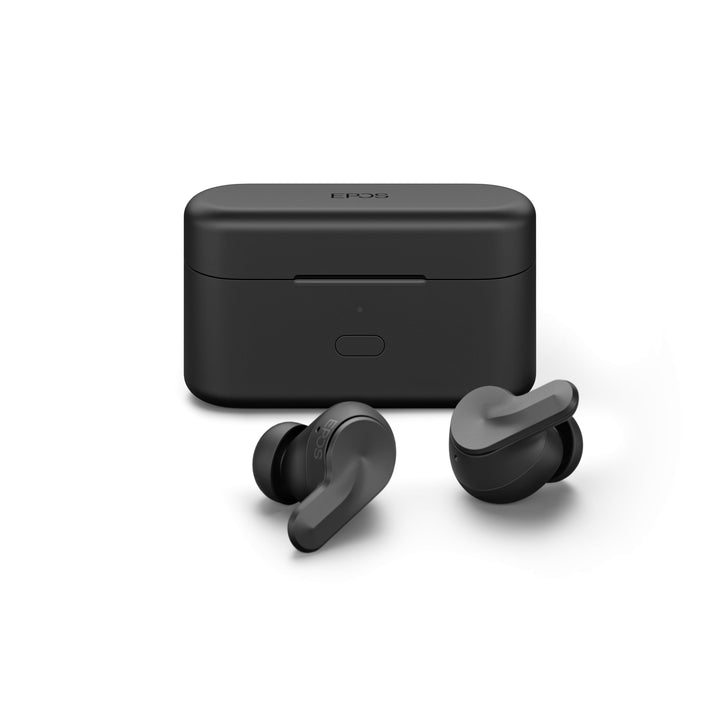 EPOS ADAPT E1 Schwarz Kabellose In-Ear-Kopfhörer – Hybrides ANC, Multi-Point Bluetooth, Microsoft Te