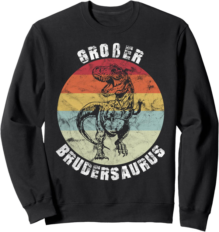 Grosser Brudersaurus T Rex Dino Geschenk Grosser Bruder Sweatshirt