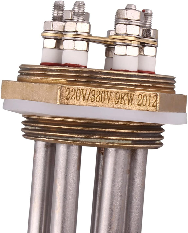 DERNORD 1-1/2 Zoll Heizelement U-förmiger elektrischer Kochendwassererhitzer BSP Gewindekupferflansc