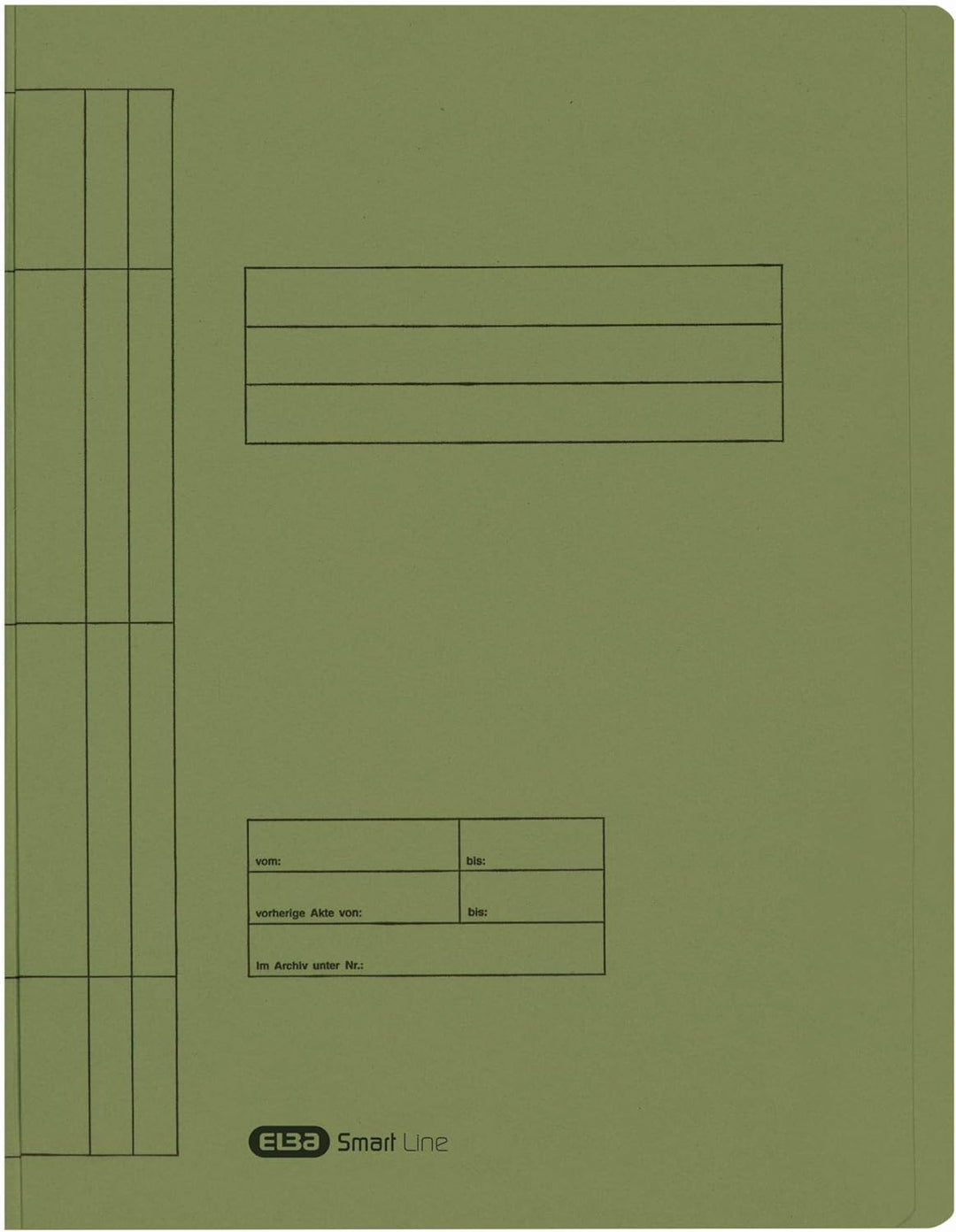 Elba Schnellhefter A4 Pappe, Smart Line, aus Manila-Karton, grün, 100 Stück grün Schnellhefter, grün