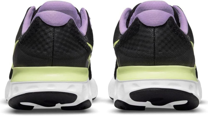 Nike Unisex Kinder Renew Run 2 (Gs) Laufschuh 36.5 EU Black Lt Lemon Twist Lilac White, 36.5 EU Blac