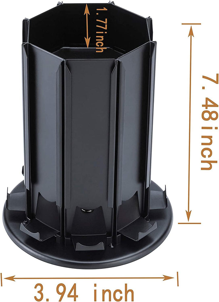 BAGOO Kaffee Kapselhalter für Nespresso 360-Grad-Drehung mit Zentraler Zusätzlicher Pod-Aufbewahrung