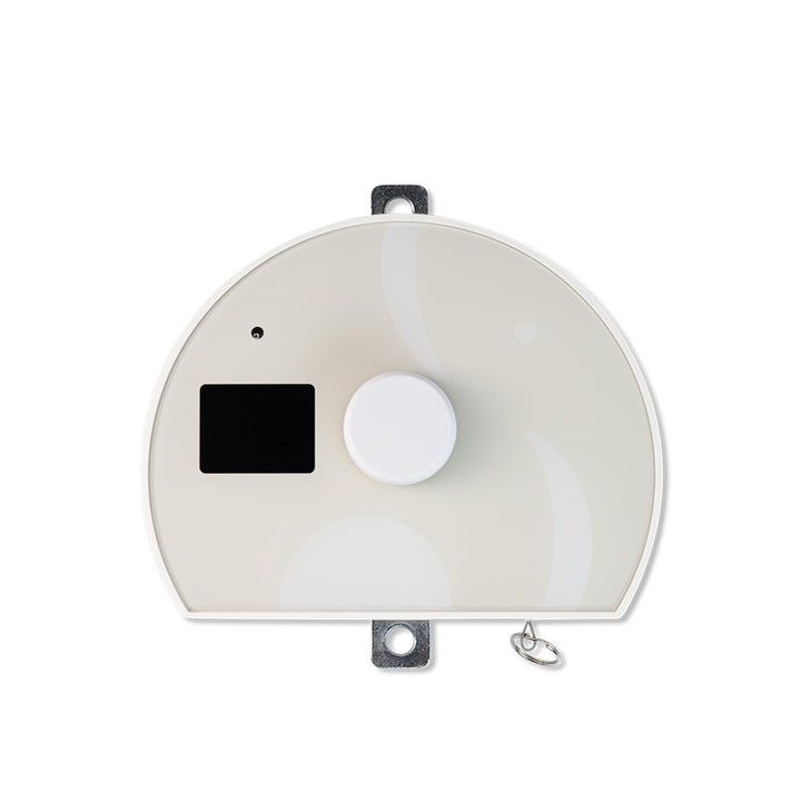 elvent® Lullaby Motor für Federwiege, Made in Germany, Smart-Display, Geräuscharm (Weiss/Mocca) Weis
