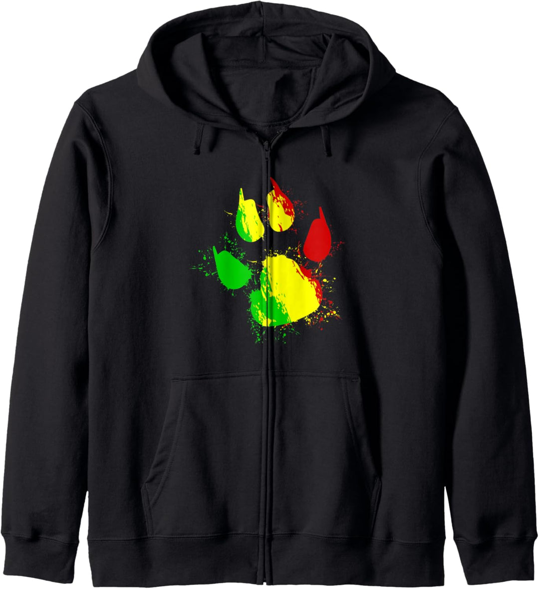 Reggae Musik Löwentatze Geschenk - Rasta Rastafari Löwe Kapuzenjacke
