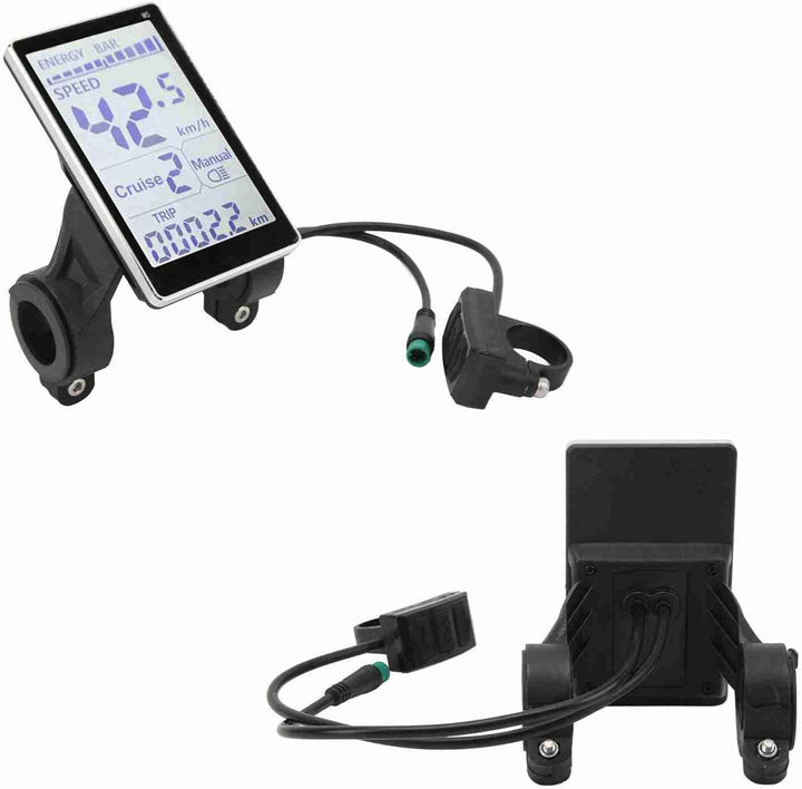 Elektrofahrrad-LCD-Display, 5-polig, 24 V, 36 V, 48 V, 60 V, Fahrrad-Kilometerzähler, Universal-E-Sc