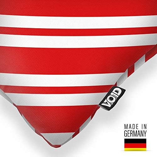 VOID Weiss Rot gestreift Kissenbezug Kissenhülle Sofakissen Kissen Deko Outdoor-Kissen Dekokissen, K