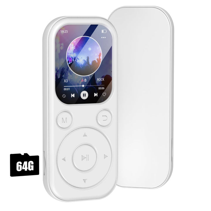 Olycism 64 GB MP3 Player mit Bluetooth 5.3 tragbarer Musik-Player mit HiFi-Klangqualität und FM-Radi