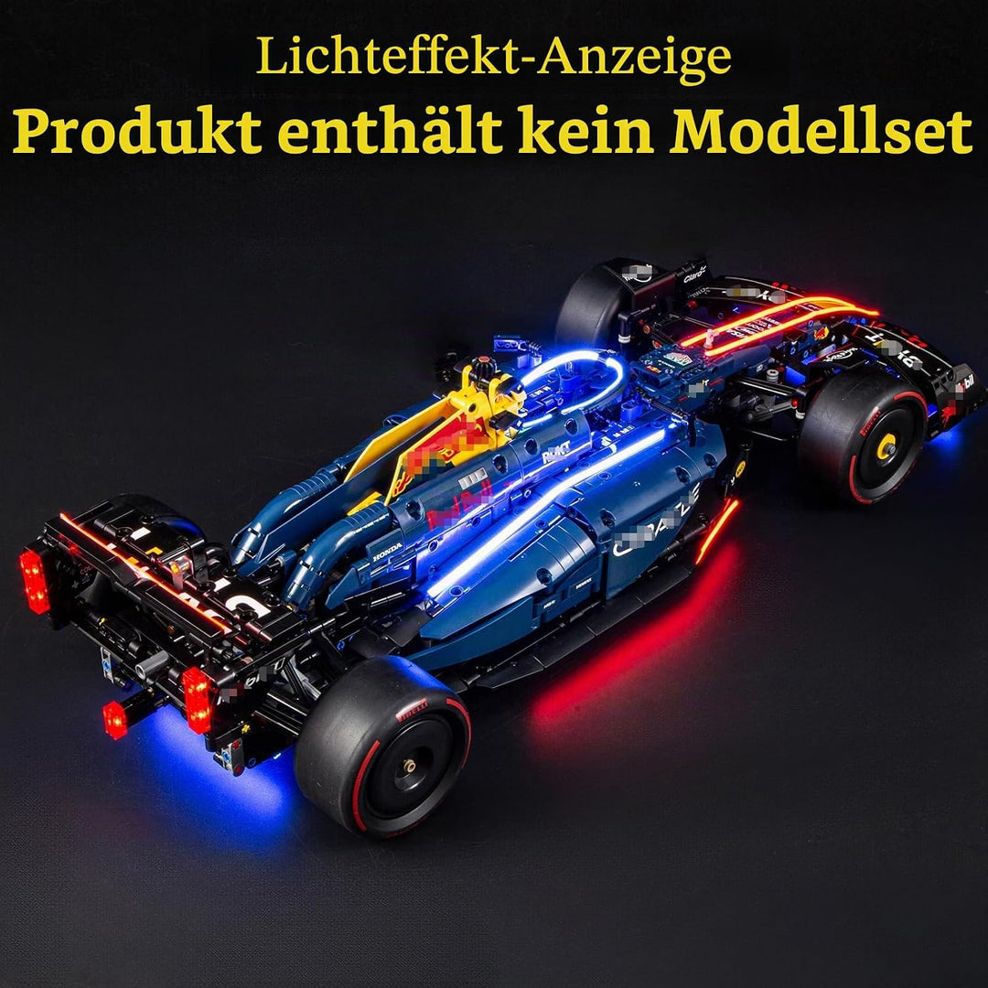 GEAMENT LED Licht-Set Kompatibel mit Lego Oracle Red Bull Racing RB20 F1 Rennauto Technic 42206 Baus
