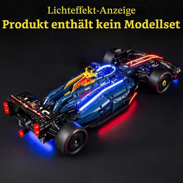 GEAMENT LED Licht-Set Kompatibel mit Lego Oracle Red Bull Racing RB20 F1 Rennauto Technic 42206 Baus