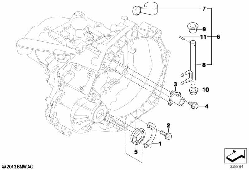 ORIGINAL Mini Ausrückhebel Ausrückgabel Getriebe R50 bis 06.2004 23117515839