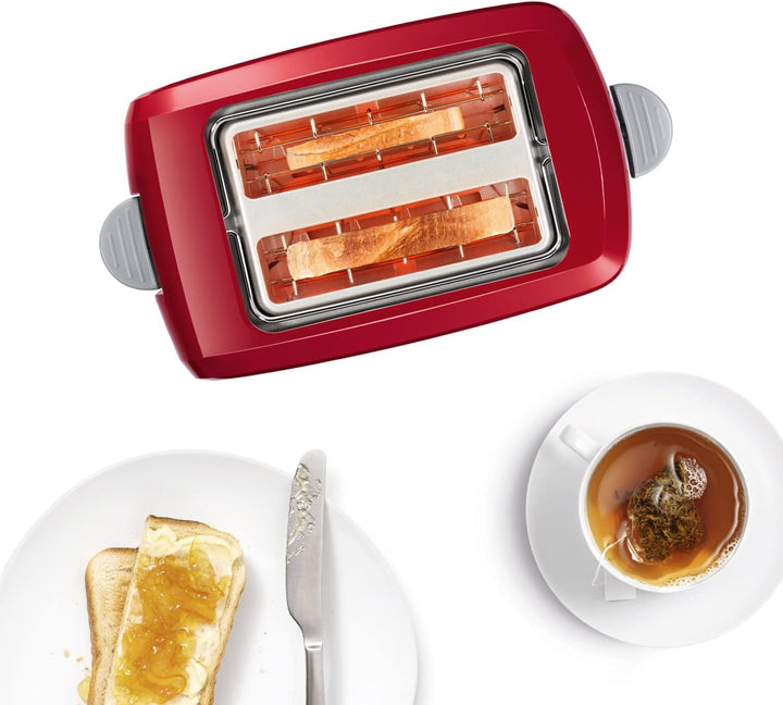 Bosch Kompakt Toaster CompactClass TAT3A014, integrierter Edelstahl-Brötchenaufsatz, mit Abschaltaut
