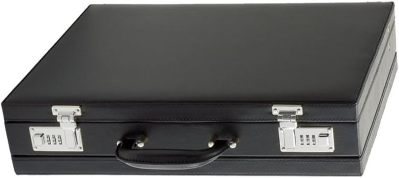 ALASSIO 45028 - Pilotenkoffer Genova, aus strapazierfähigem Lederimitat, ca. 46 x 35 x 20,5 cm, schw