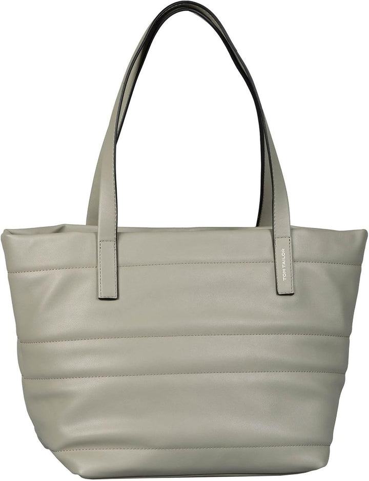 Tom Tailor and Denim Tom Tailor Bags Damen Miri Quilted Shopper, 42x20x28 Mid Grey, Mid Grey