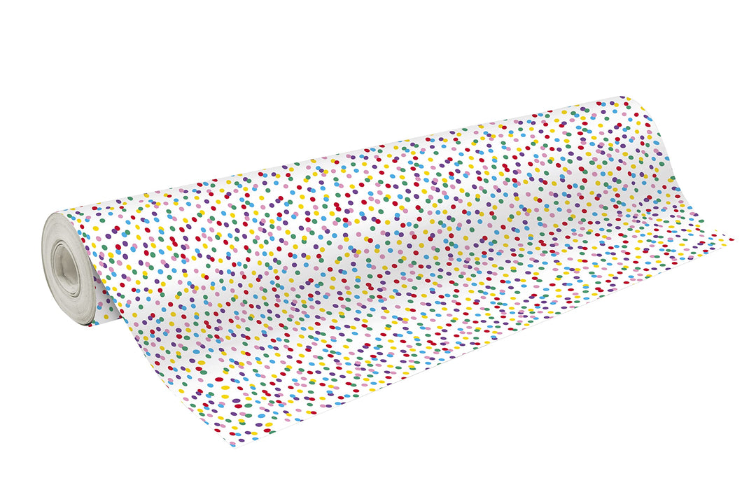Clairefontaine 211942C - Rolle Geschenkpapier Alliance 60g, 50x0,70m, ideal für Geschenke, Punkte, 1