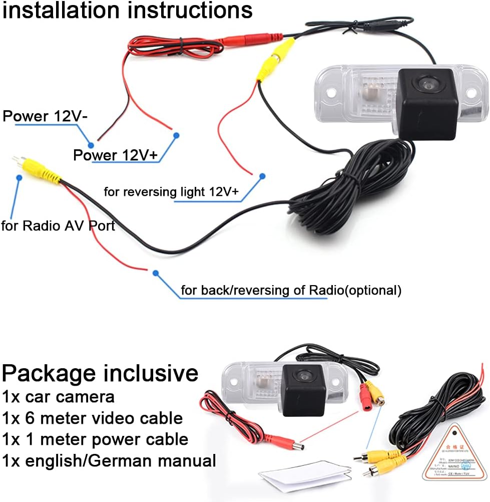 Auto Umkehrkennzeichen Lichtkamera für Mercedes Benz MB100 M Klass ML320 CDIML350 ML300 ML250 ML63 W
