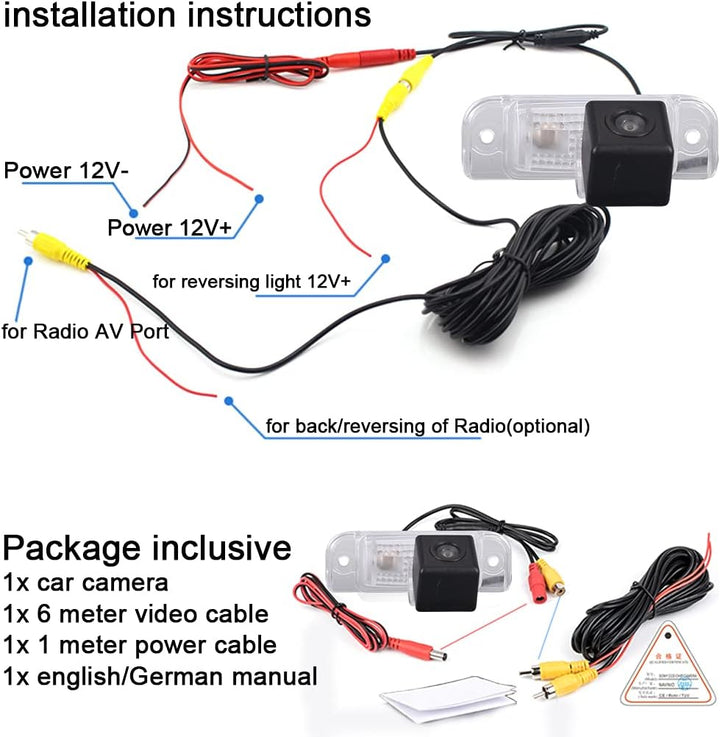 Auto Umkehrkennzeichen Lichtkamera für Mercedes Benz MB100 M Klass ML320 CDIML350 ML300 ML250 ML63 W