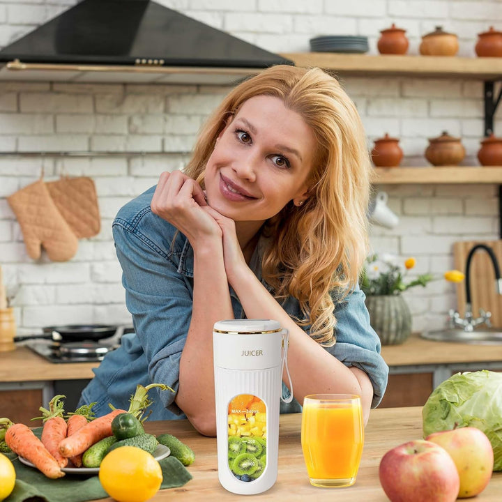 Tragbarer Mixer, Mini-Mixer, USB-C Wiederaufladbarer Persönlicher Mixer für Smoothie und Shakes, 340
