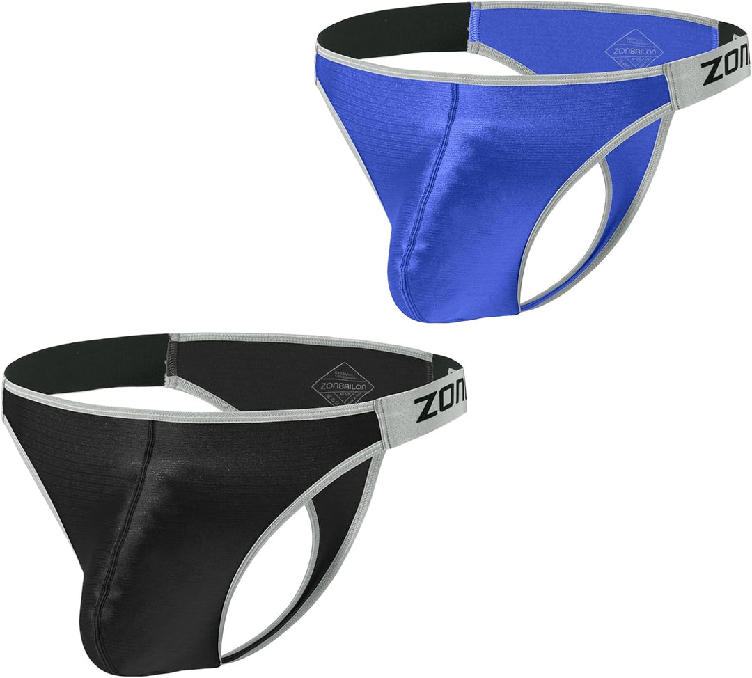 BIATWOWR Herren String Tanga Silk Sexy Slips Unterwäsche Männer weichem und bequemem Stoff viel Plat