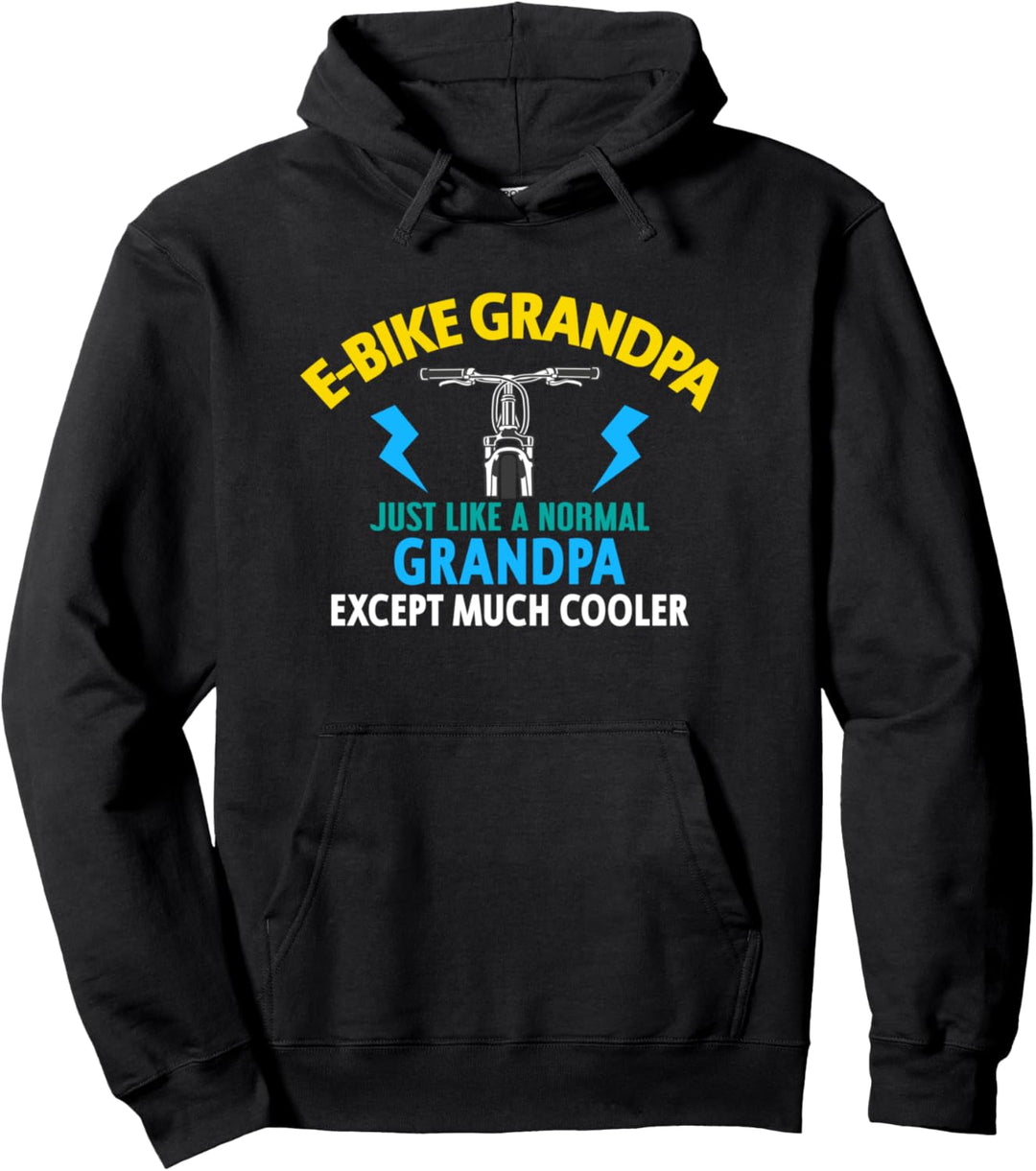 Ebike Grandpa Funny E-Bike MTB Pullover Hoodie