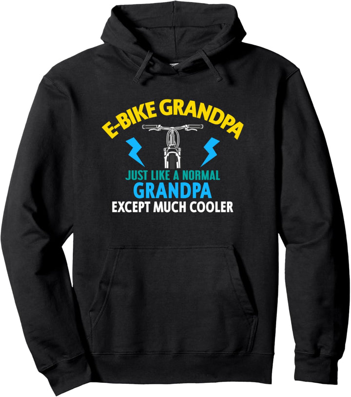 Ebike Grandpa Funny E-Bike MTB Pullover Hoodie