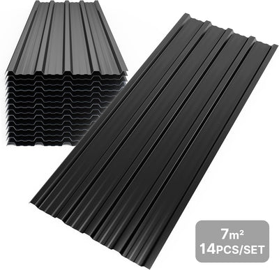 Mondeer 14er-Set Metall Trapezblech, Wellblechplatten für Dach, Dachbleche Trapezblech, Verzinkter S