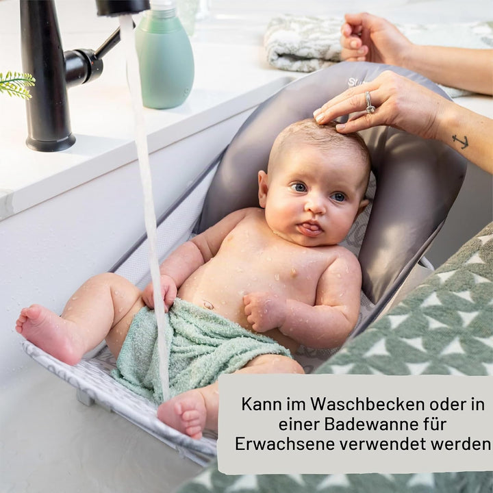 Ingenuity, Faltbarer Baby-Badewannensitz mit 2 Positionen, verstellbare Unterstützung für Waschbecke