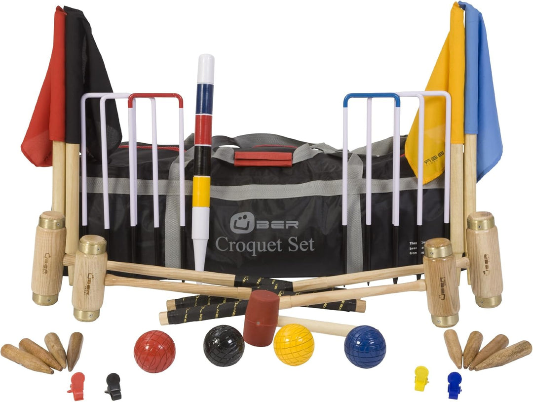 Ubergames Europe Junior Garten Spiel, Executive Krocket Set, fur Jugend, Absolute Top Set - Profi -