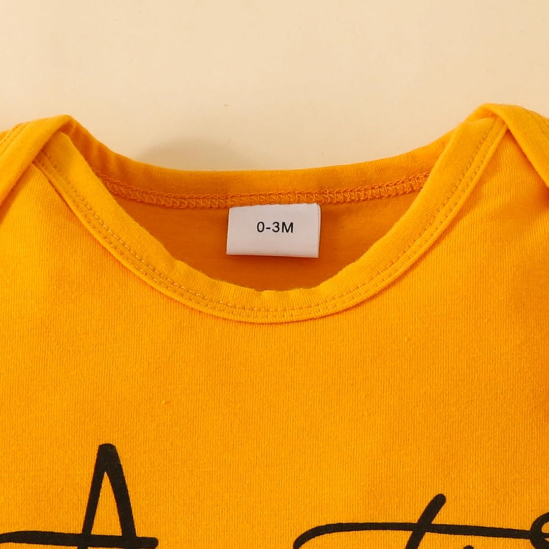JiAmy Neugeborene Baby Mädchen Kleidung Set, Rüschen Kurzarm Spitze Strampler Daddy's Girl Bodysuit