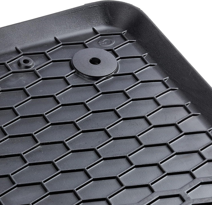 Cora 000132119 Personalisierte Fussmatten aus Gummi, 4 Stück schwarz, schwarz