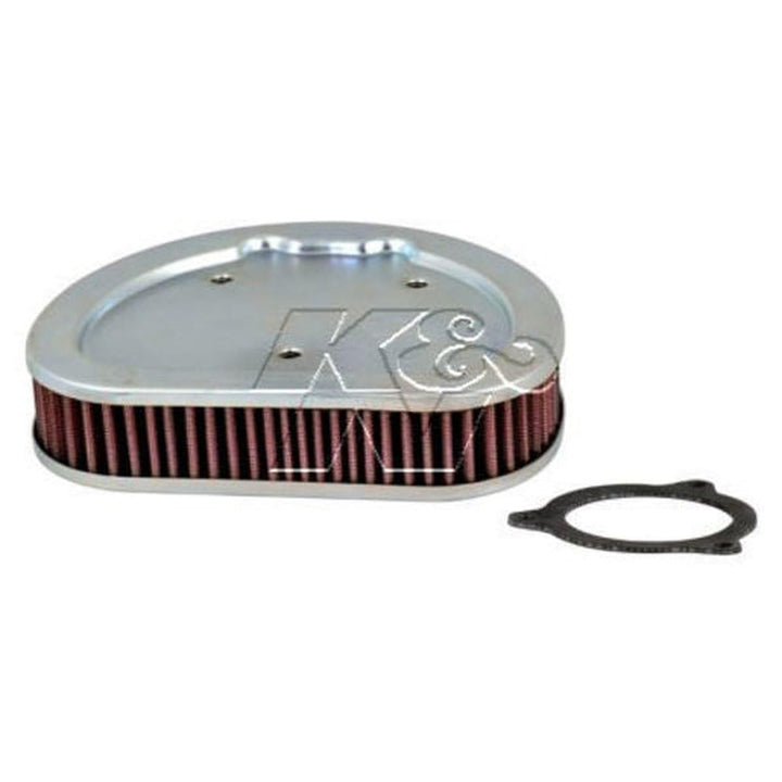 K&N HD-1508 Motorrad Tauschluftfilter, Rot