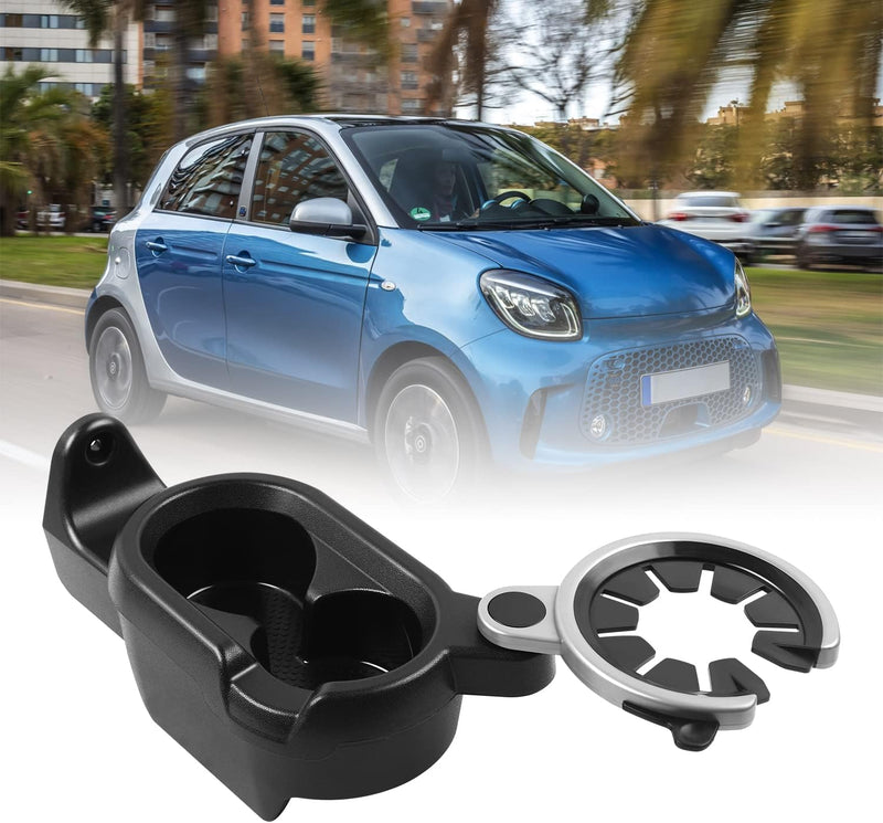 STEEIRO Auto Getränkehalter Mittelkonsole Becherhalter Kunststoff Becherhalter für Smart Fortwo 451