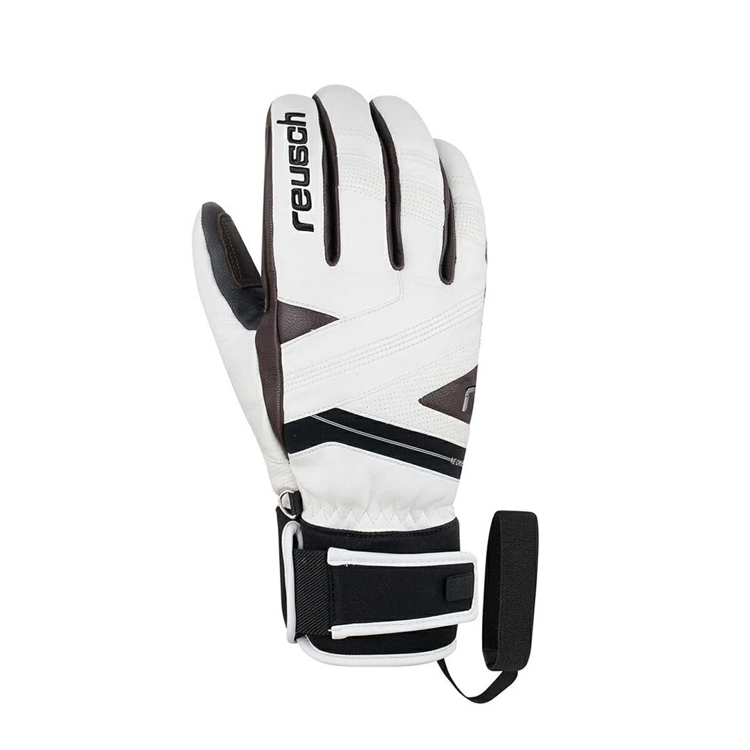 Reusch Damen X extra Warmer, wasserdichter und atmungsaktiver Skihandschuh 8 EU Blanc, 8 EU Blanc