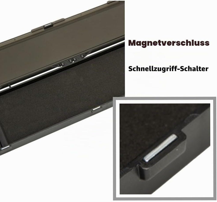 Stiff Hair Rig Box, Magnetischer Angelhaken Aufbewahrungskoffer, Karpfen Angelschnur Behälter mit Or