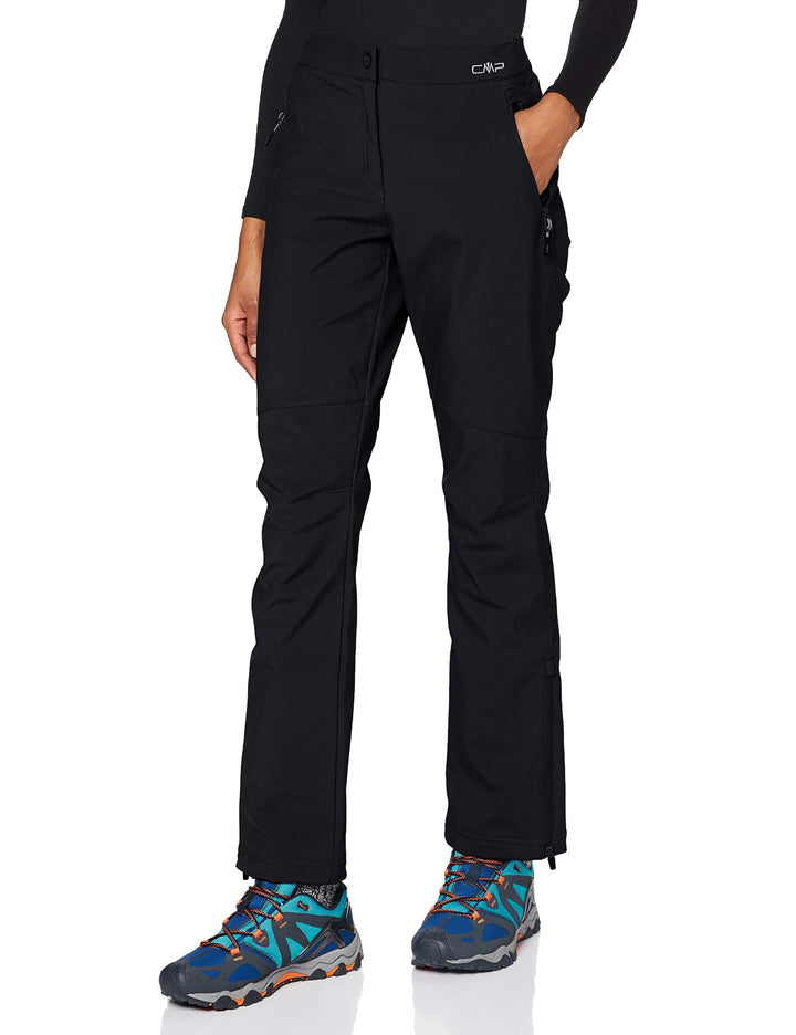 CMP Damen Hose Softshellhose für Damen 36 Schwarz, 36 Schwarz