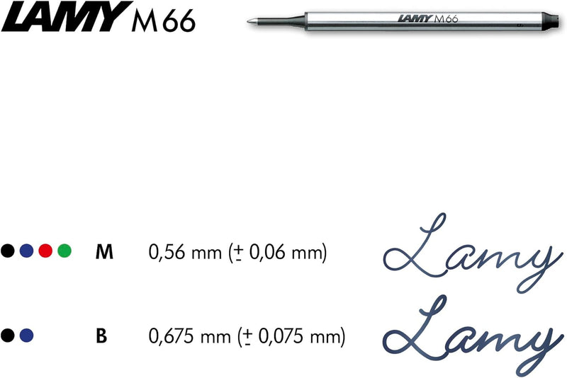 LAMY imporium Tintenroller 360 - Rollpen mit einem Gehäuse in mattschwarzer PVD Veredelung und polie