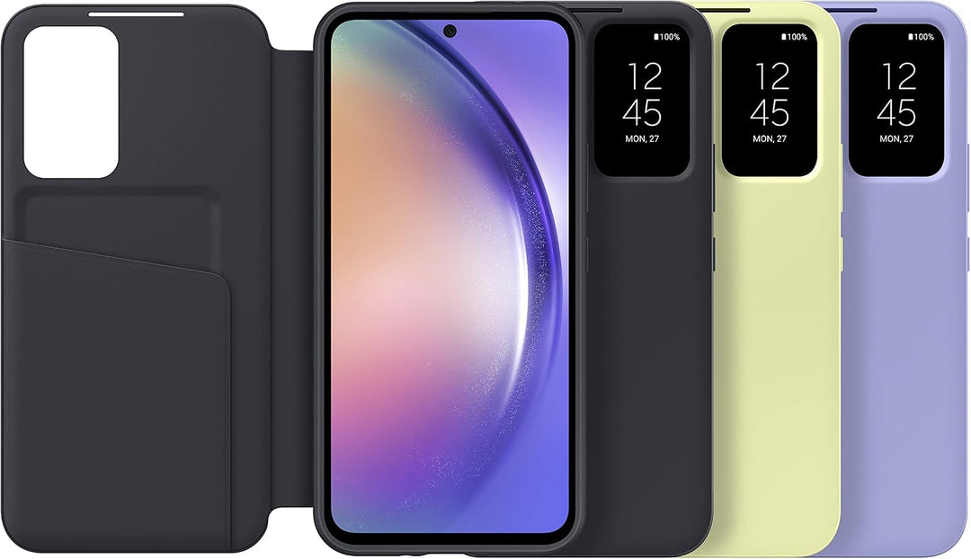Samsung Smart View Wallet Case EF-ZA546 für das Galaxy A54 5G, Handyhülle, Schützhülle in Black, Bla
