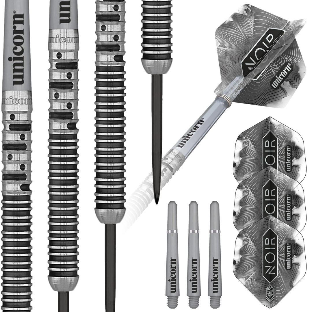 Unicorn Dartpfeil-Set mit Stahlspitze, Gary The Flying Scotsman, Anderson Noir, Phase 3 und 5, 90% W