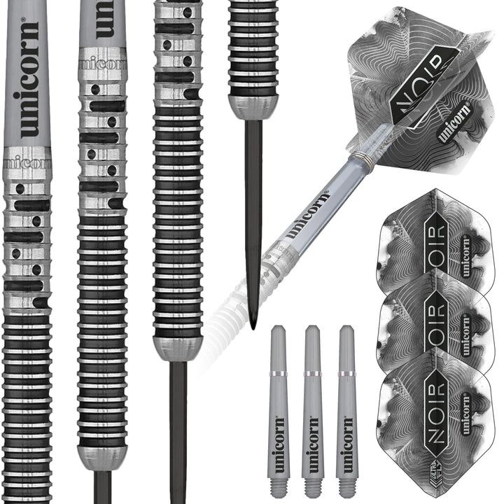 Unicorn Dartpfeil-Set mit Stahlspitze, Gary The Flying Scotsman, Anderson Noir, Phase 3 und 5, 90% W