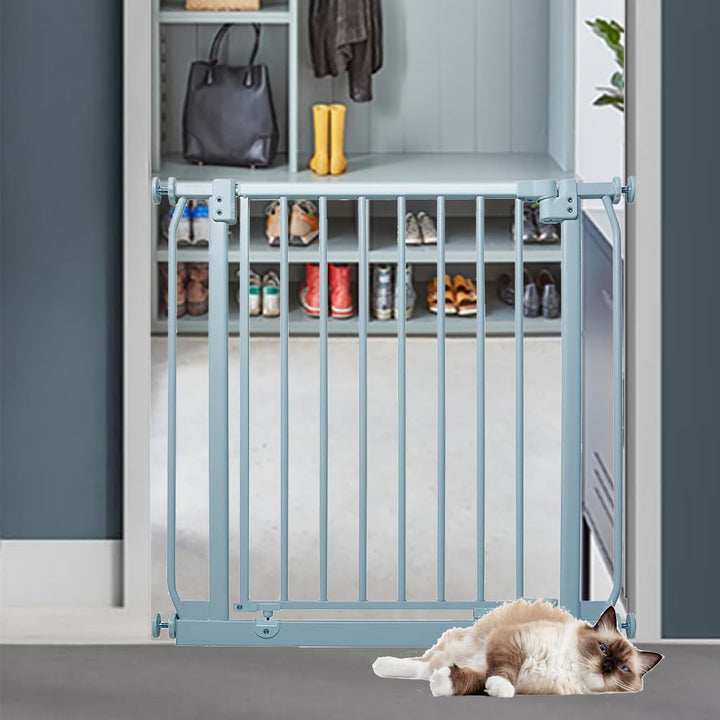 Bettacare Elite Hundegitter, 80cm - 89cm, Matt Grau, Druckbefestigung Hundegitter für Hunde und Welp