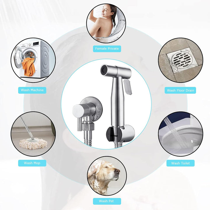 LOSCHEN Bidet Toilettensprüher, Hand Bidet Sprayer, Bidet Handbrause, Edelstahl Duschkopf Bidet Arma