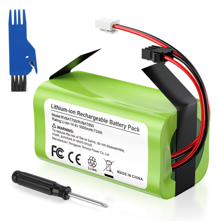 ASUNCELL 5000mAh 14,4V Ersatzakku für Eufy RoboVac G10 G20 G30 G35 G40 Hybrid, RVBAT700/RVBAT850 Akk
