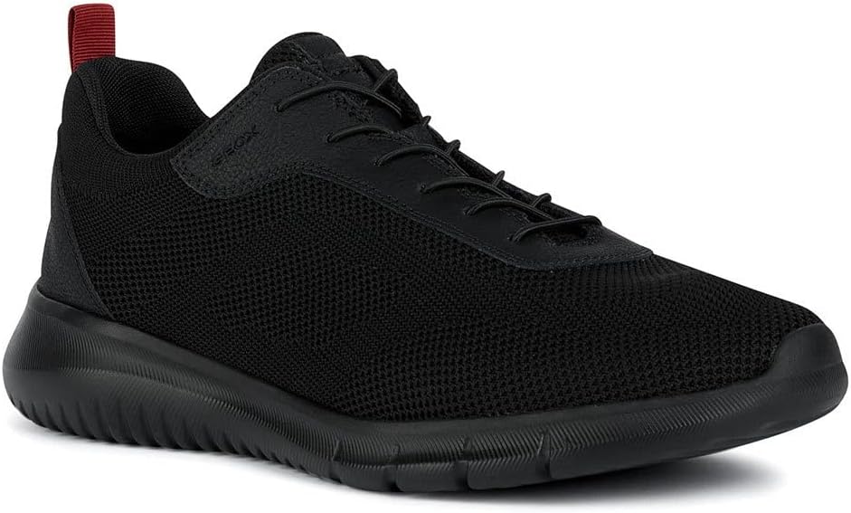 Geox Jungen U Monreale Sneaker 39 EU Schwarz, 39 EU Schwarz