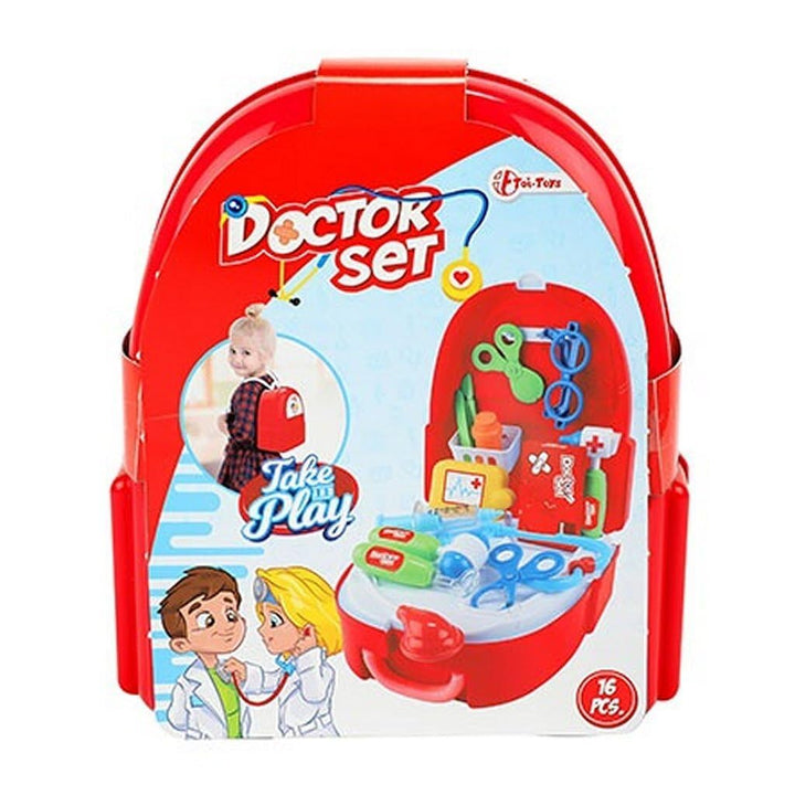 Toi Toys Arztset im Rucksack 16-teilig