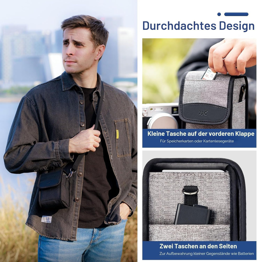 JJC Kompaktkameratasche für Fujifilm X100VI X100V X100T für Sony a6700 a6600 a6400 a6100 w 16-50 mm