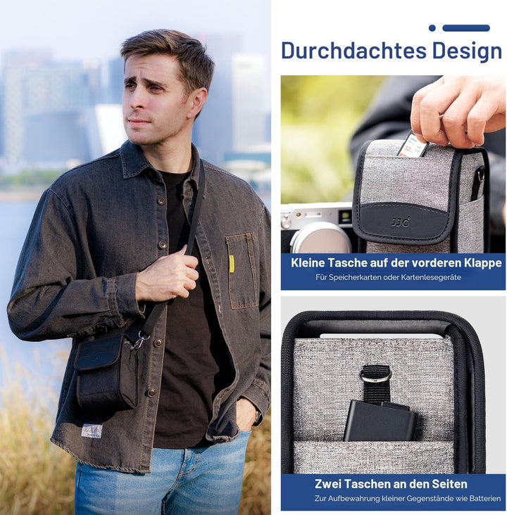 JJC Kompaktkameratasche für Fujifilm X100VI X100V X100T für Sony a6700 a6600 a6400 a6100 w 16-50 mm