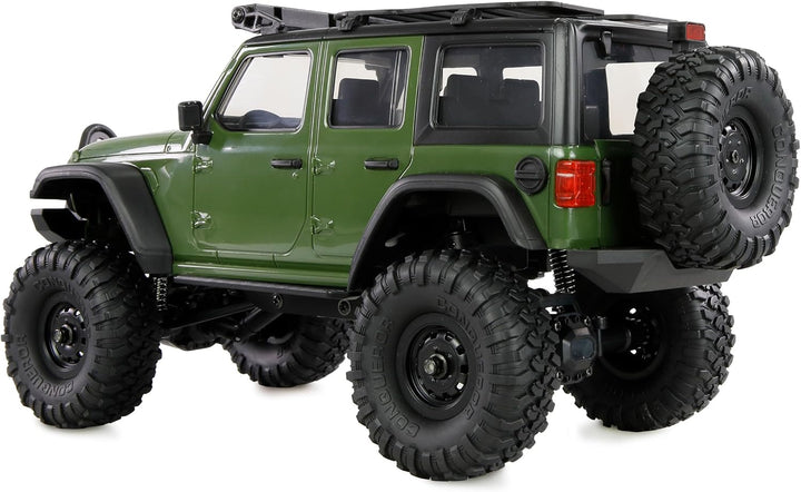 Amewi AMXRock Mini-Crosstrail Scale Crawler 4WD 1:16 RTR grün inkl. Fernsteuerung, Akku, Ladekabel